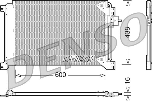 Denso DCN12004 - Condenser, air conditioning car-mod.net