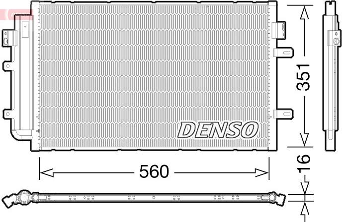 Denso DCN12005 - Condenser, air conditioning car-mod.net