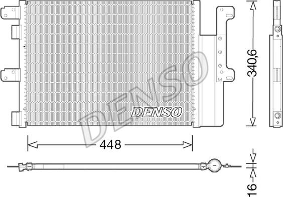 Denso DCN12102 - Condenser, air conditioning car-mod.net