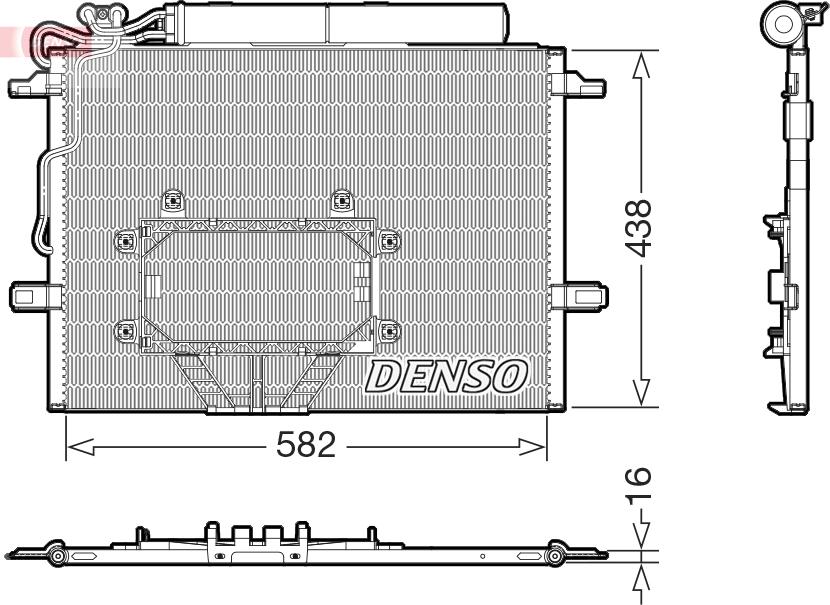 Denso DCN17065 - Condenser, air conditioning car-mod.net