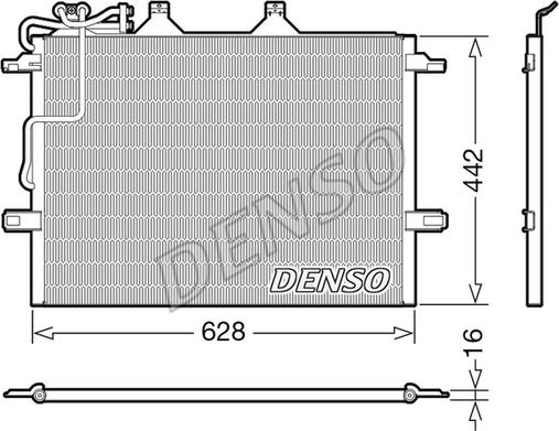 Denso DCN17018 - Condenser, air conditioning car-mod.net