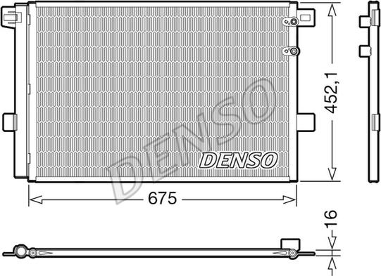 Denso DCN32065 - Condenser, air conditioning car-mod.net