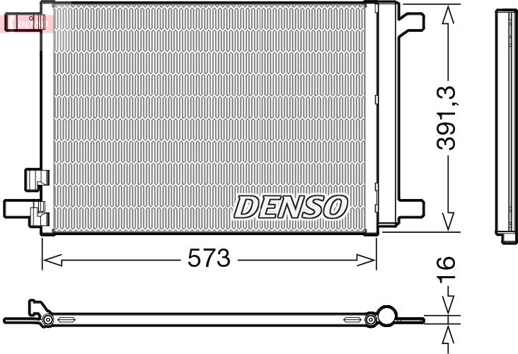 Denso DCN32066 - Condenser, air conditioning car-mod.net