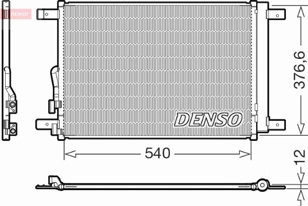 Denso DCN32033 - Condenser, air conditioning car-mod.net