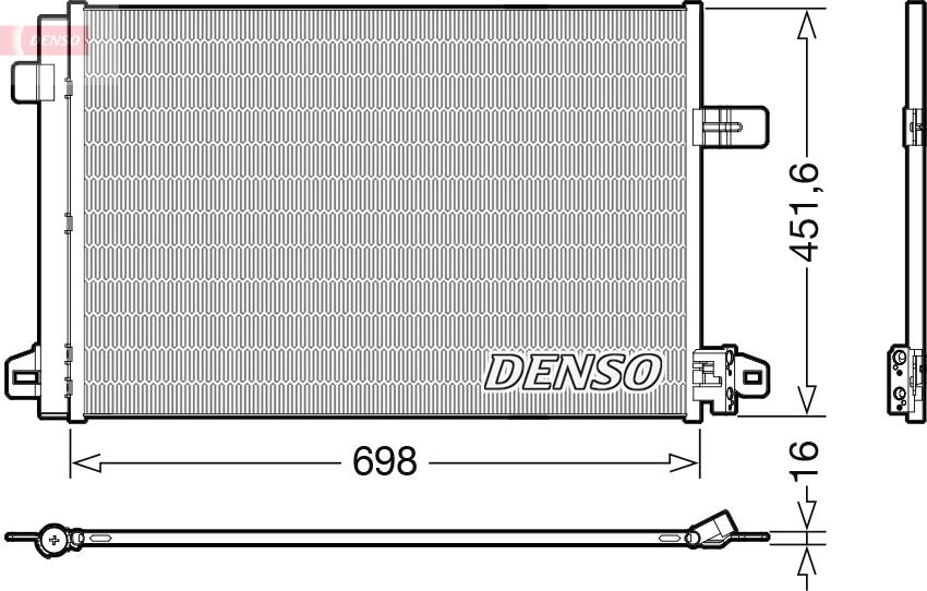 Denso DCN32028 - Condenser, air conditioning car-mod.net