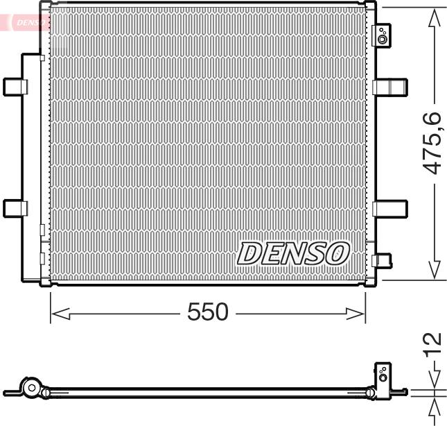 CARRO 898006400 - Condenser, air conditioning car-mod.net