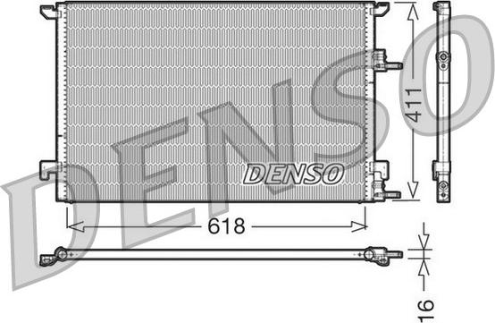 Denso DCN25001 - Condenser, air conditioning car-mod.net