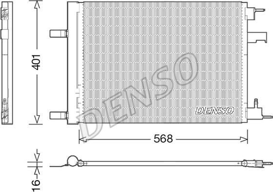 Denso DCN20008 - Condenser, air conditioning car-mod.net