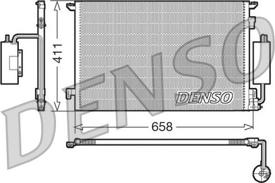 Denso DCN20034 - Condenser, air conditioning car-mod.net