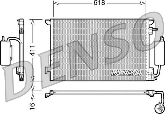 Denso DCN20035 - Condenser, air conditioning car-mod.net