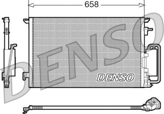 Denso DCN20032 - Condenser, air conditioning car-mod.net