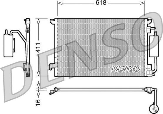Denso DCN20028 - Condenser, air conditioning car-mod.net