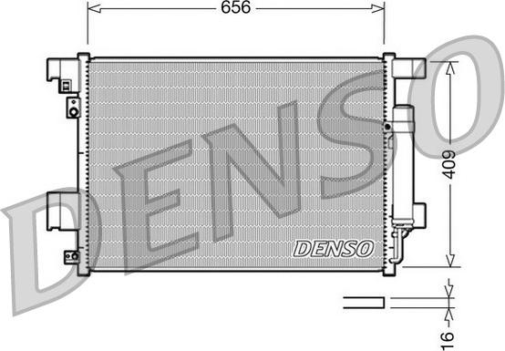 Denso DCN21001 - Condenser, air conditioning car-mod.net