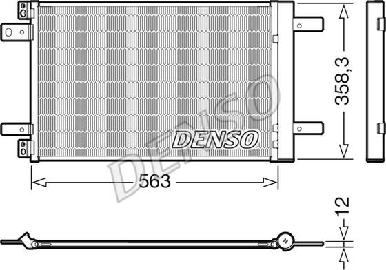 Denso DCN21032 - Condenser, air conditioning car-mod.net