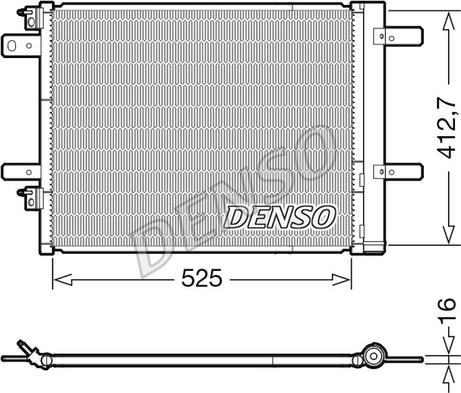 Denso DCN21022 - Condenser, air conditioning car-mod.net