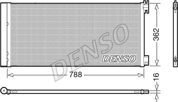 Denso DCN23042 - Condenser, air conditioning car-mod.net