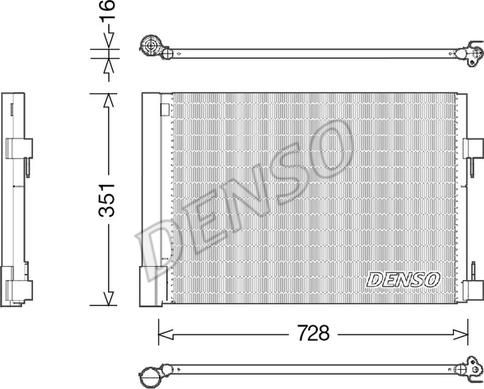 Denso DCN23032 - Condenser, air conditioning car-mod.net