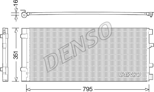 Denso DCN23037 - Condenser, air conditioning car-mod.net