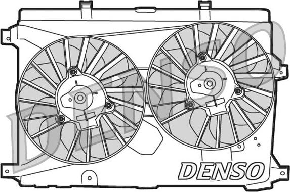 Denso DER01015 - Fan, radiator car-mod.net