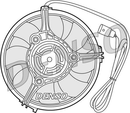 Denso DER02001 - Fan, radiator car-mod.net