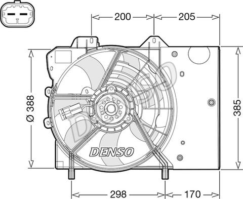 Denso DER21024 - Fan, radiator car-mod.net