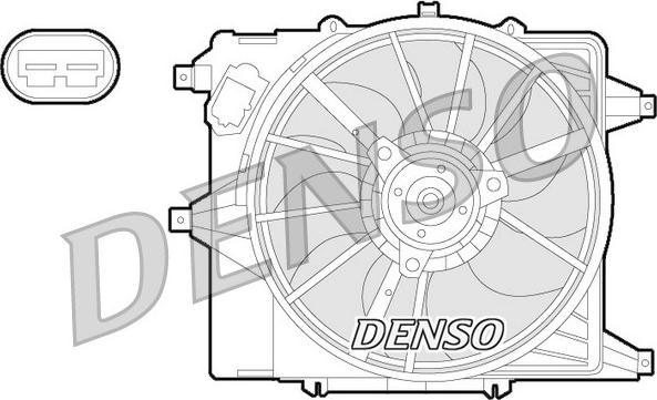 Denso DER23003 - Fan, radiator car-mod.net
