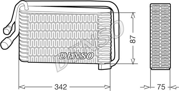 Denso DEV09001 - Evaporator, air conditioning car-mod.net