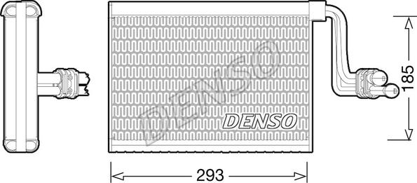 Denso DEV05002 - Evaporator, air conditioning car-mod.net