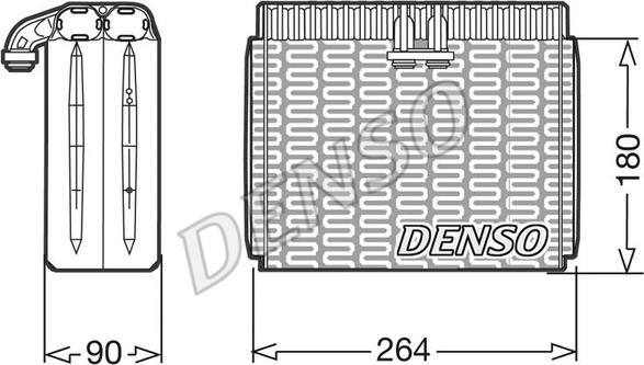 Denso DEV01010 - Evaporator, air conditioning car-mod.net