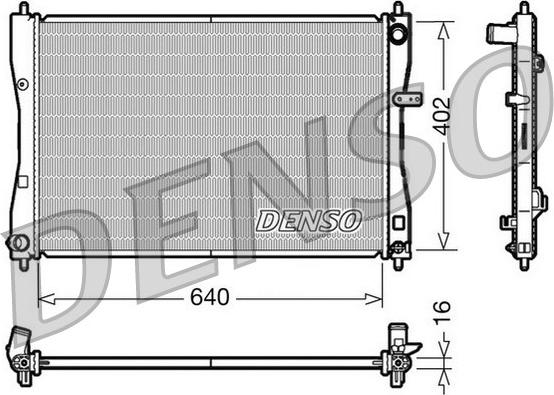 Denso DRM45009 - Radiator, engine cooling car-mod.net
