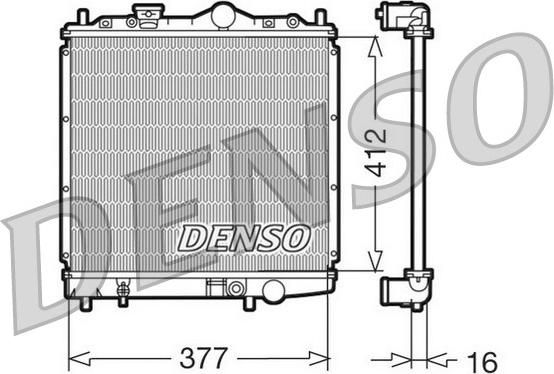 Denso DRM45001 - Radiator, engine cooling car-mod.net
