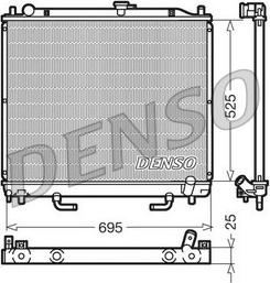 Denso DRM45015 - Radiator, engine cooling car-mod.net