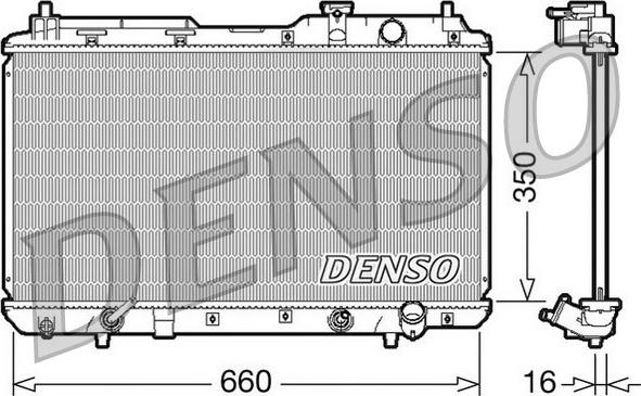 Denso DRM40010 - Radiator, engine cooling car-mod.net