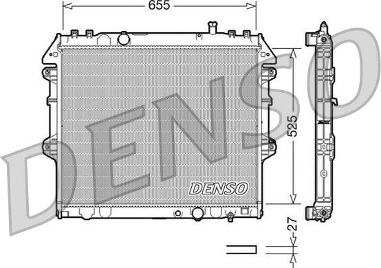 Denso DRM50039 - Radiator, engine cooling car-mod.net