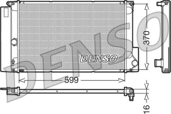 Denso DRM50026 - Radiator, engine cooling car-mod.net