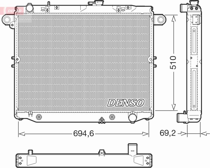 CARRO 824706310 - Radiator, engine cooling car-mod.net