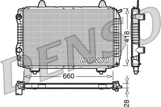Denso DRM09071 - Radiator, engine cooling car-mod.net