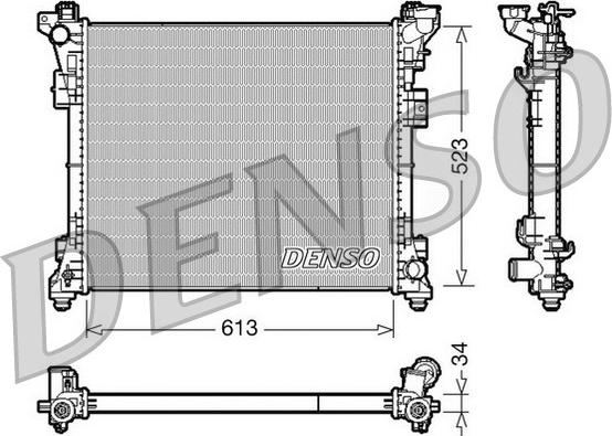 Denso DRM06006 - Radiator, engine cooling car-mod.net