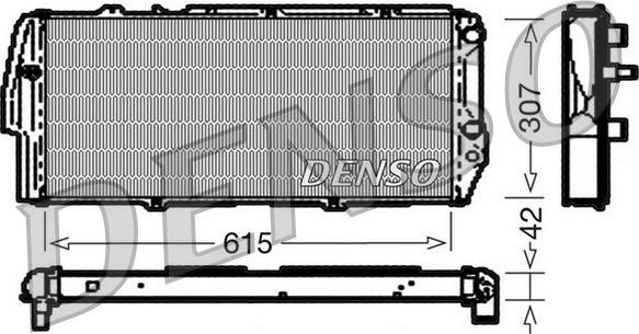 Denso DRM02040 - Radiator, engine cooling car-mod.net