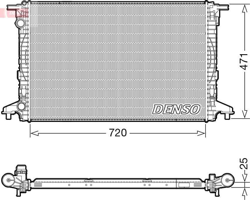 CARRO 130306310 - Radiator, engine cooling car-mod.net
