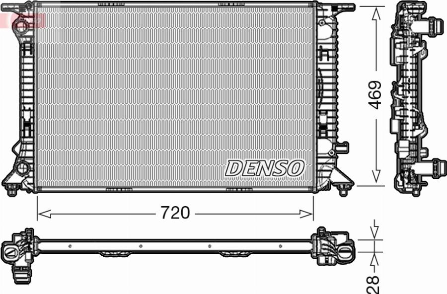 CARRO 133006300 - Radiator, engine cooling car-mod.net