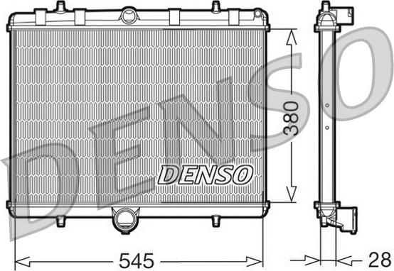 Denso DRM07060 - Radiator, engine cooling car-mod.net