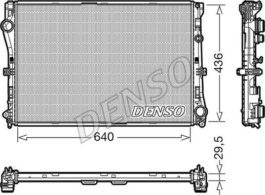 Denso DRM17104 - Radiator, engine cooling car-mod.net