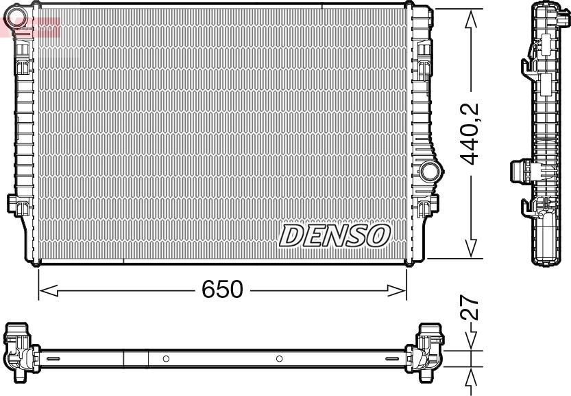 CARRO 129206300 - Radiator, engine cooling car-mod.net
