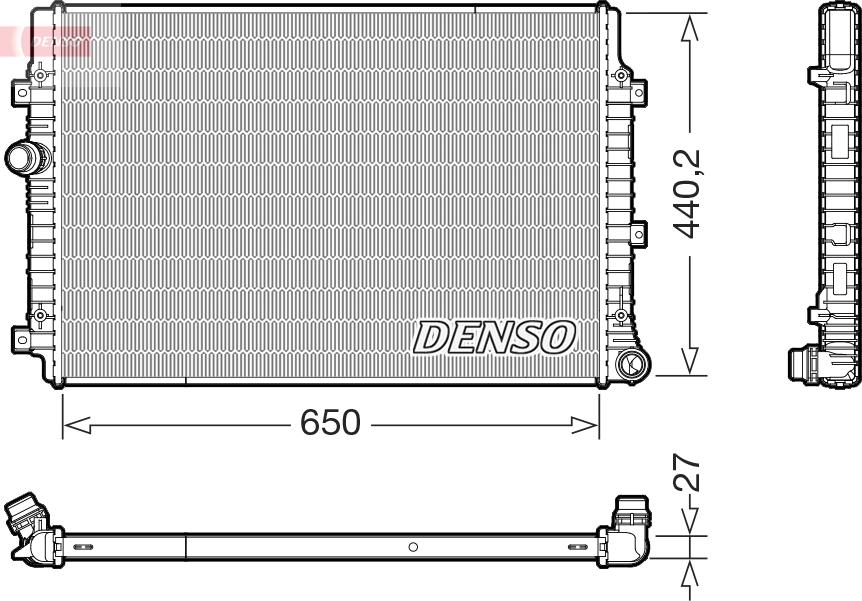 CARRO 023506345 - Radiator, engine cooling car-mod.net