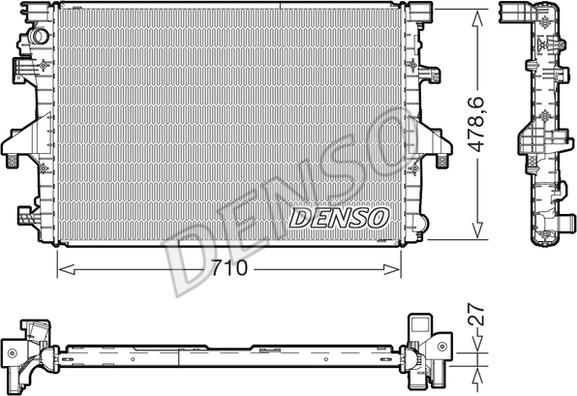 Denso DRM32055 - Radiator, engine cooling car-mod.net