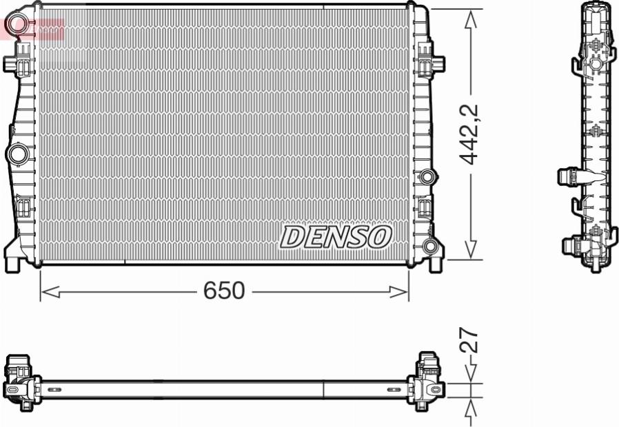 CARRO 127206335 - Radiator, engine cooling car-mod.net