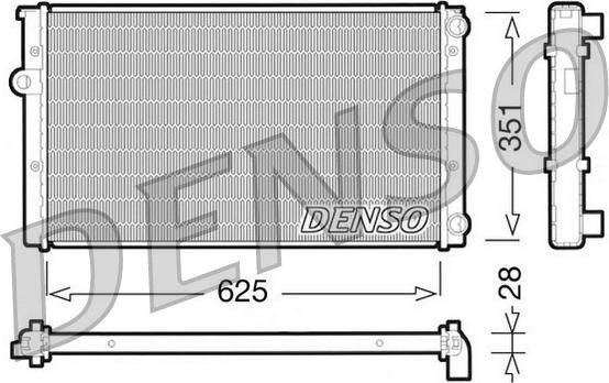 Denso DRM32009 - Radiator, engine cooling car-mod.net