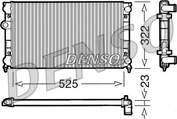 Denso DRM32006 - Radiator, engine cooling car-mod.net