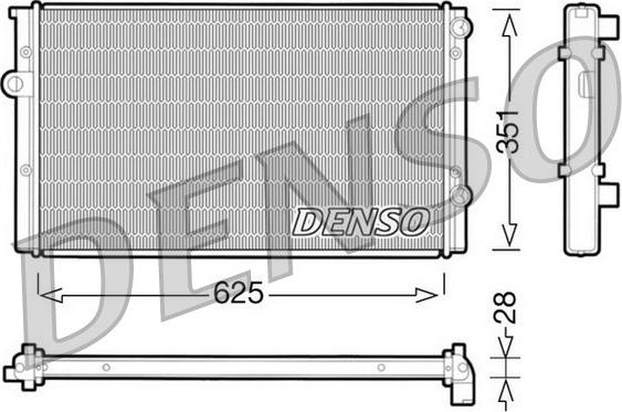 Denso DRM32008 - Radiator, engine cooling car-mod.net
